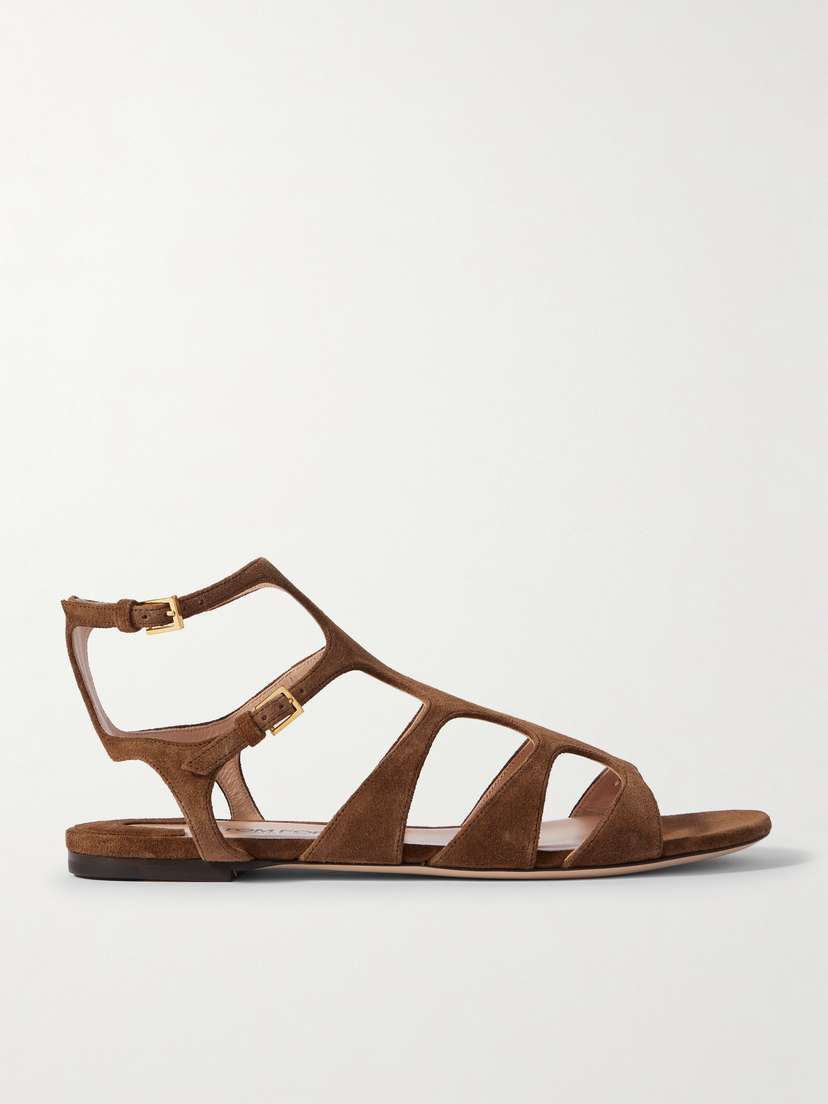 Tom Ford Paradise Cutout Suede Sandals