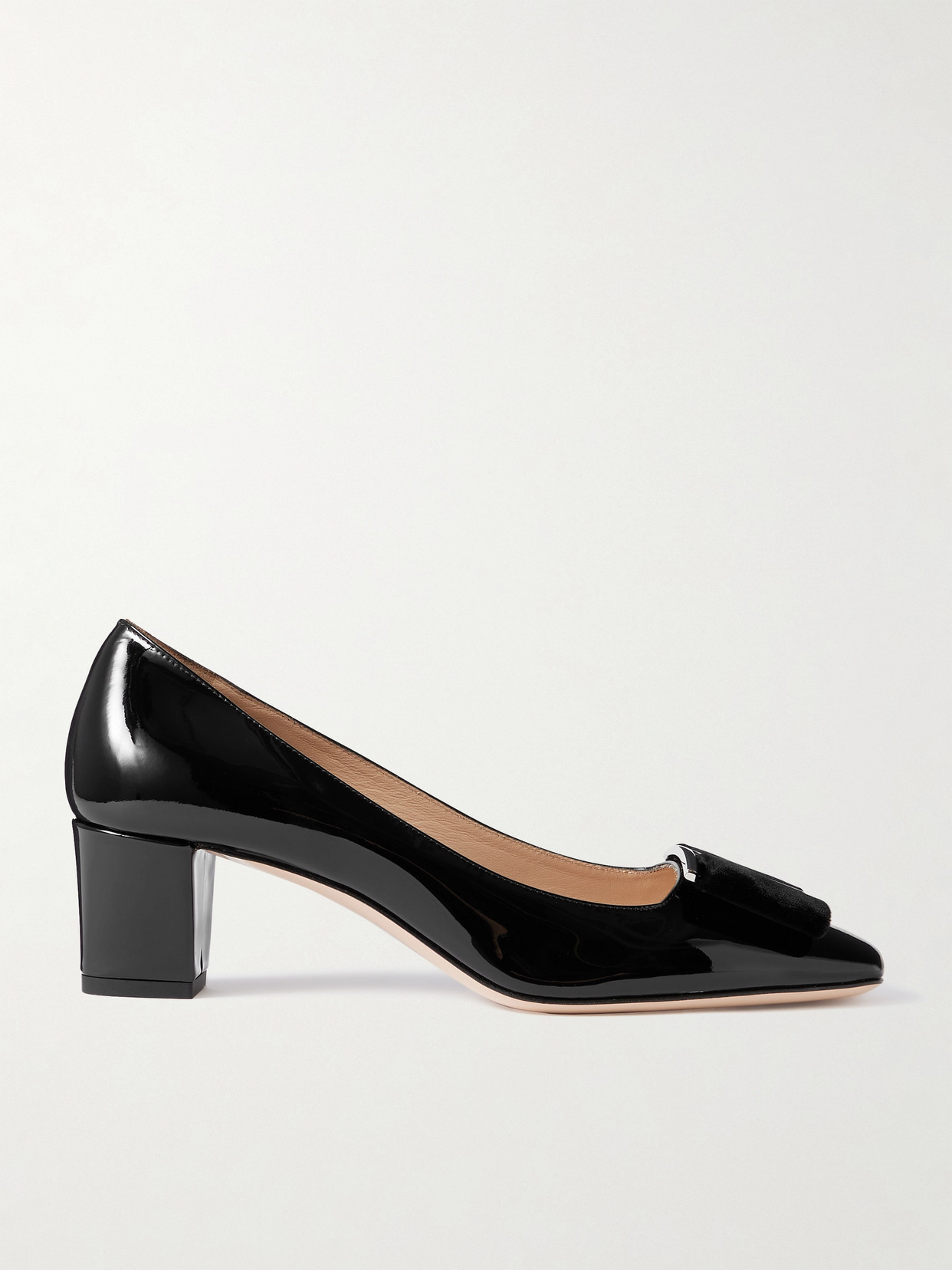 Tom Ford Audrey Velvet Bow Ballerina Pump In Black