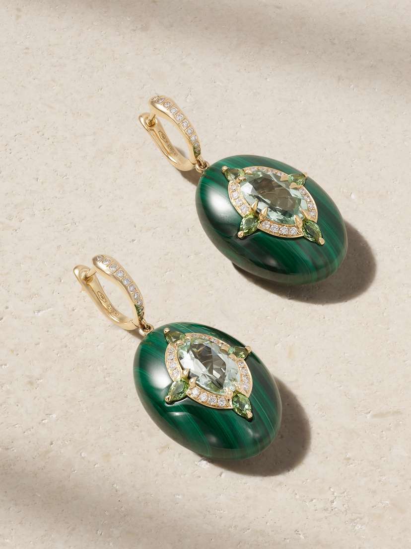 Boghossian Reveal 18-karat Gold Multi-stone Earrings