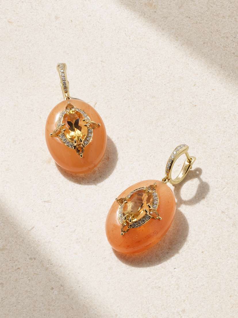 Boghossian Reveal 18-karat Gold Multi-stone Earrings