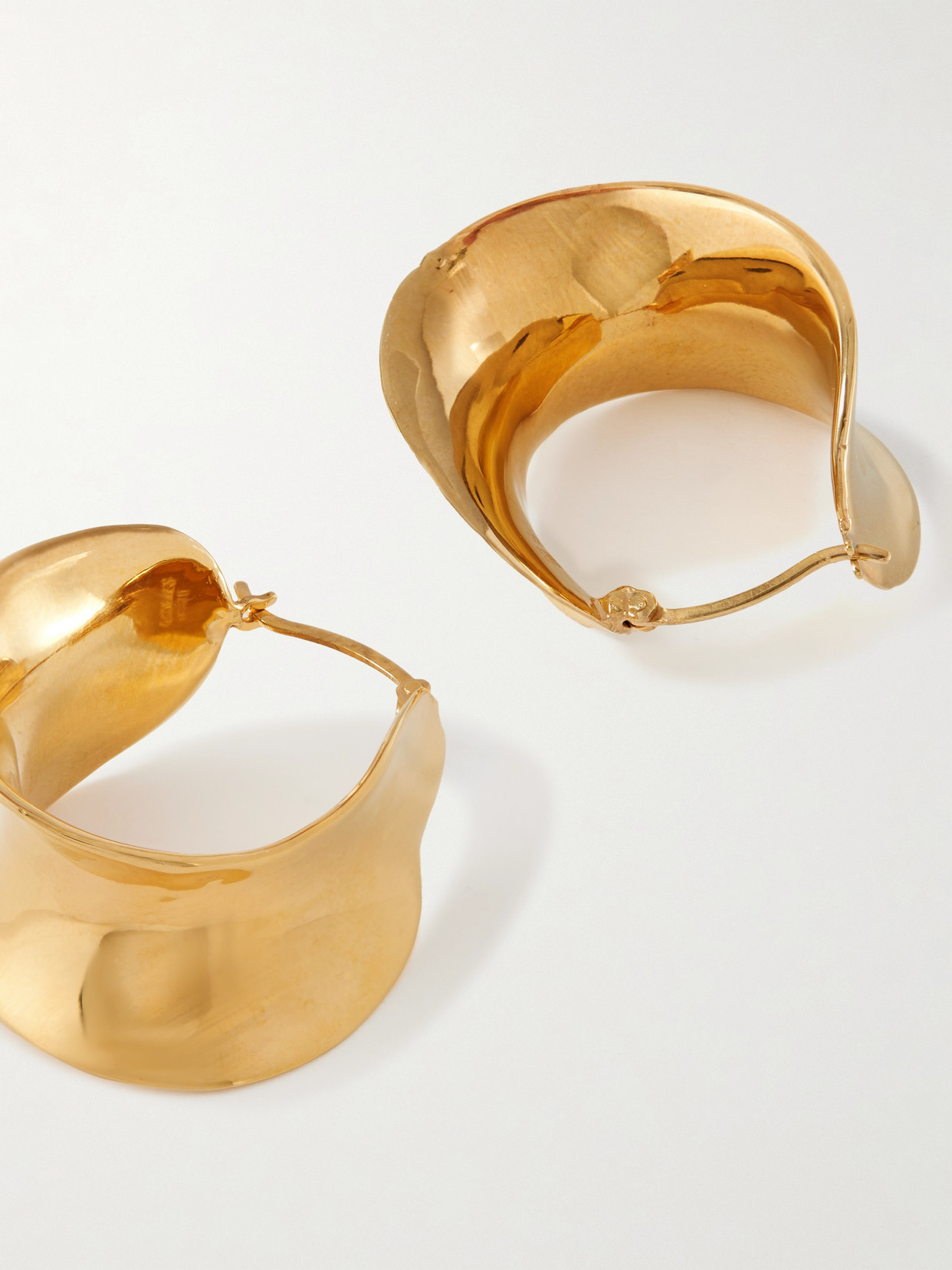 Agmes Laila Gold Vermeil Hoop Earrings In Gold