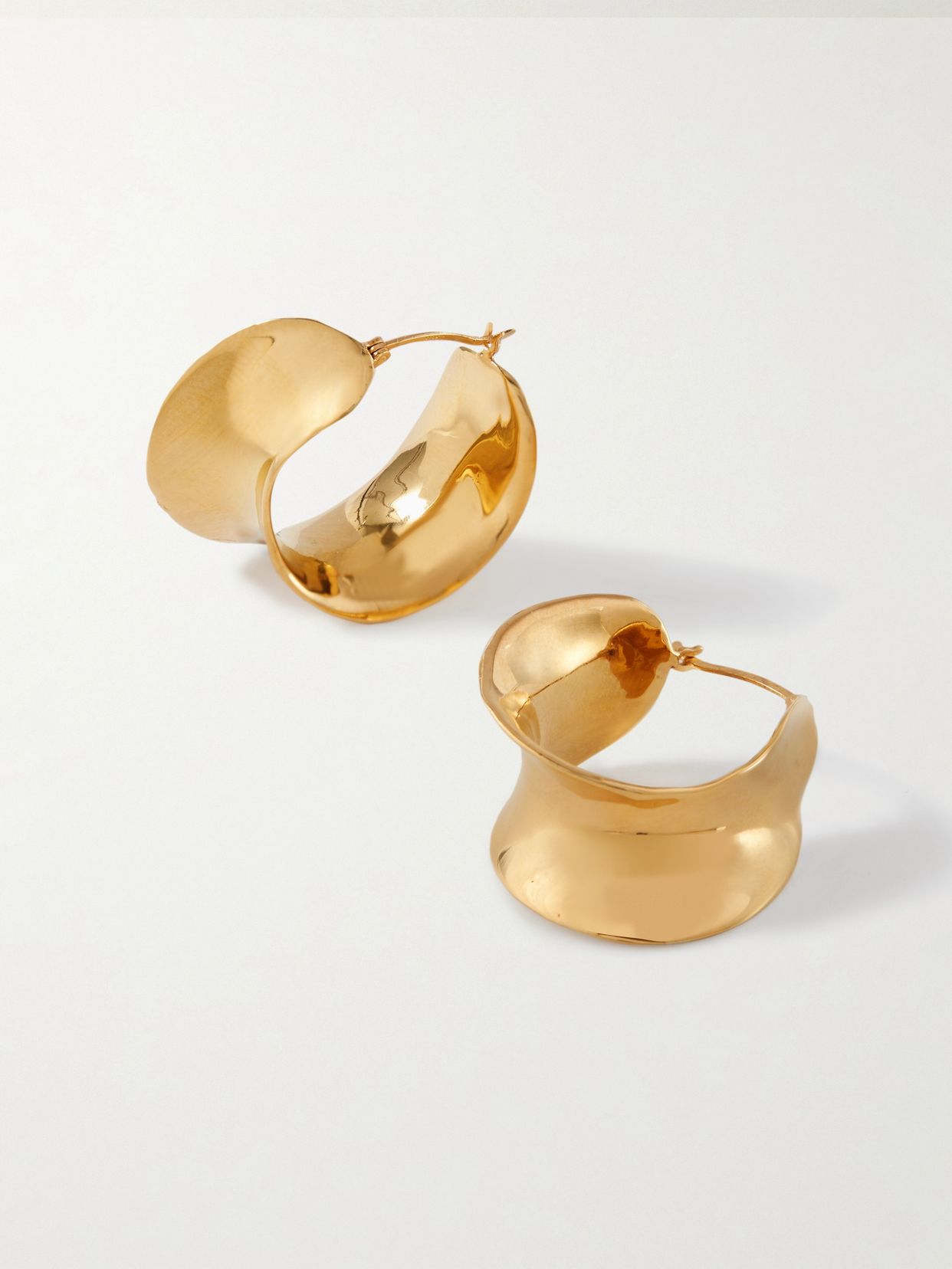 Laila gold vermeil hoop earrings