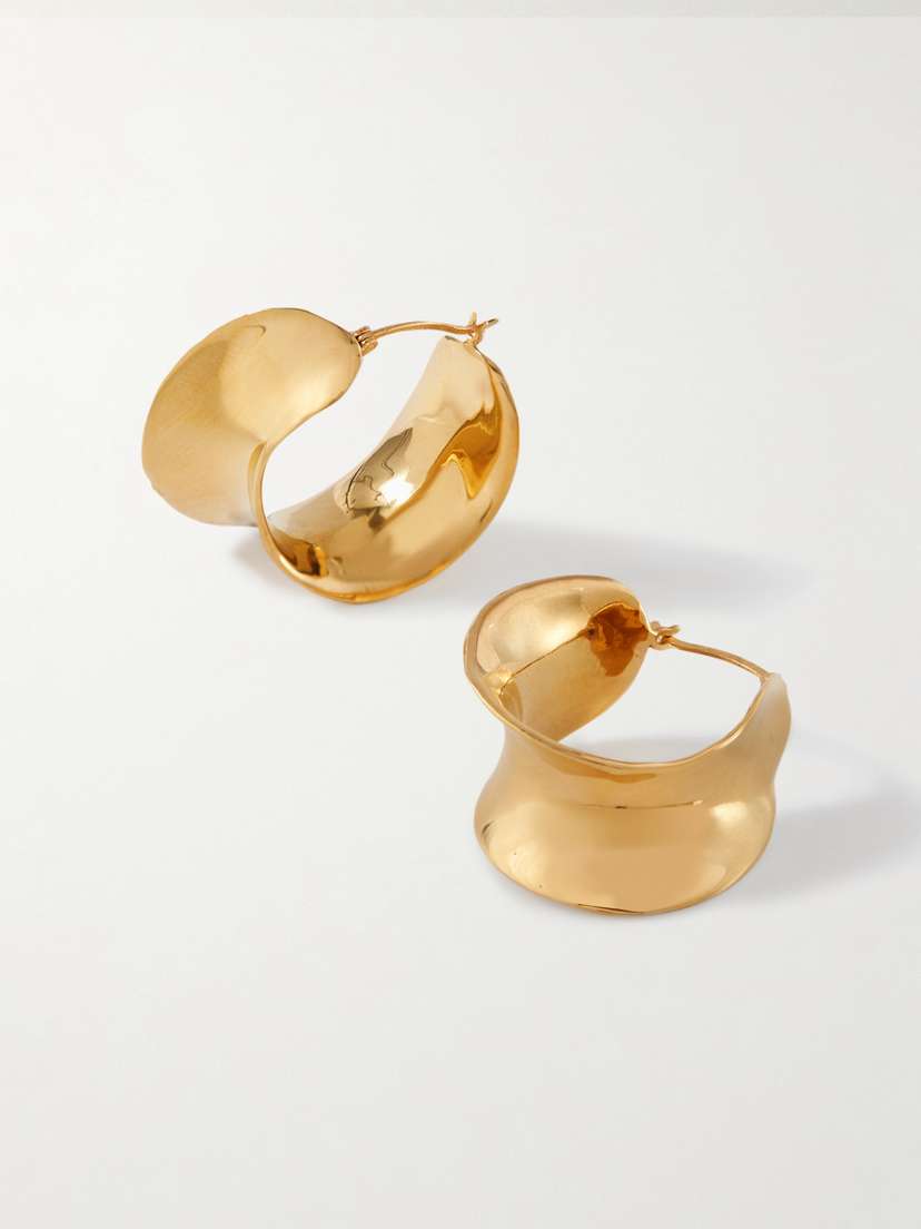 AGMES Laila Gold Vermeil Hoop Earrings