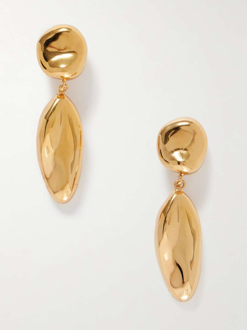 AGMES Short Patrice Gold Vermeil Earrings