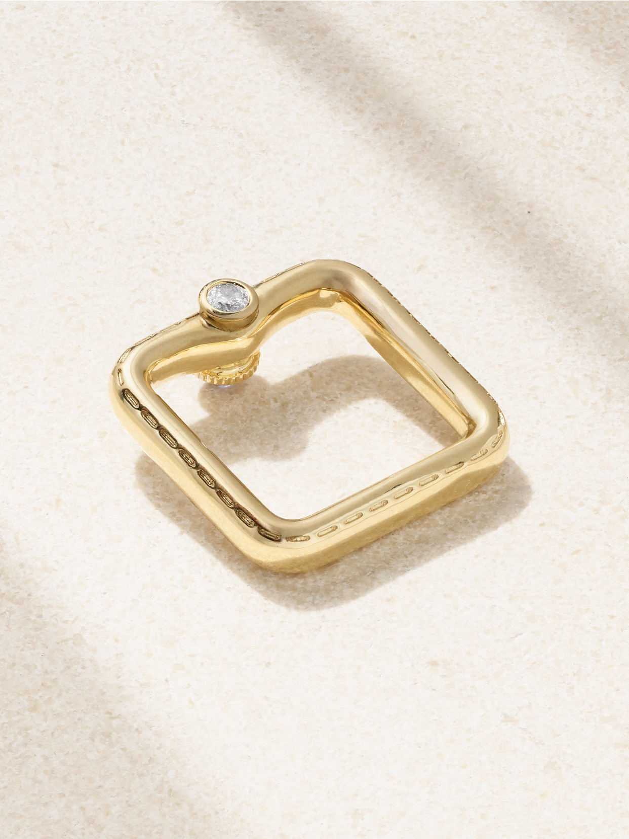 Yvonne Léon Bague Gousset 9-karat Gold, Sapphire And Diamond Ring In Gold