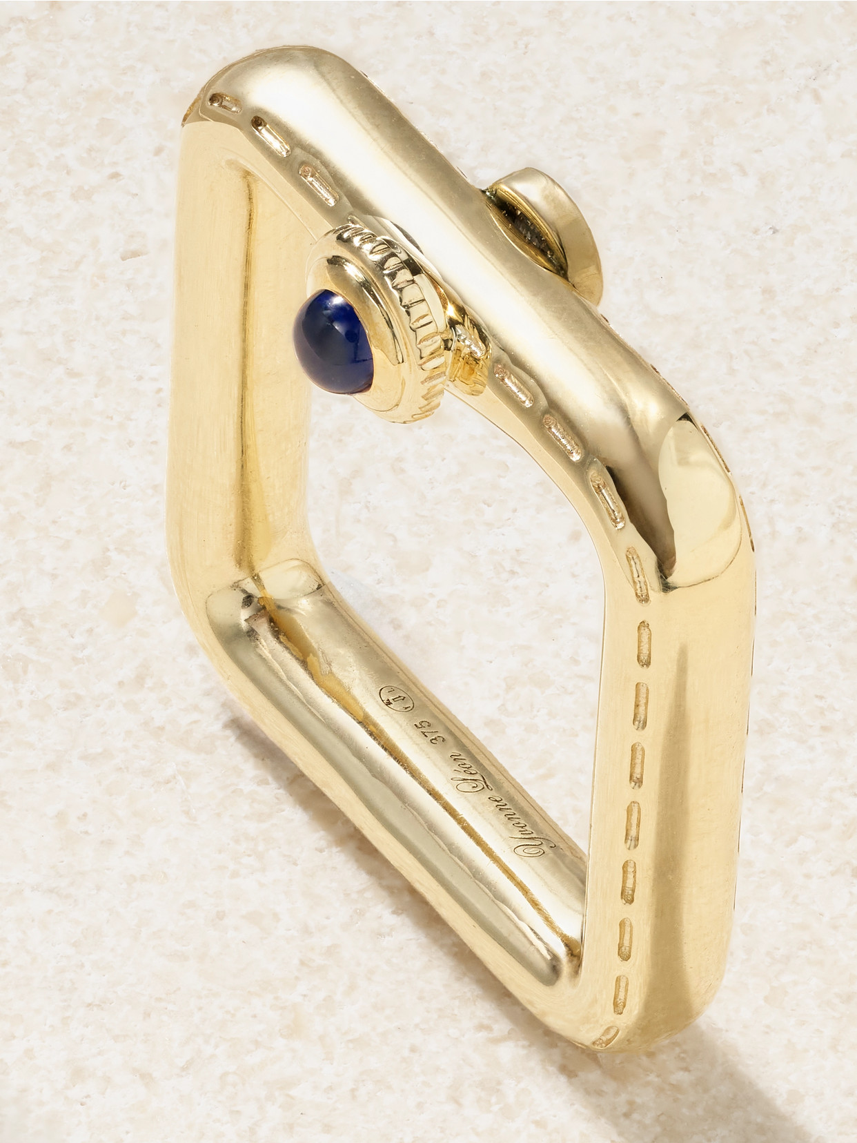Yvonne Léon Bague Gousset 9-karat Gold, Sapphire And Diamond Ring In Gold