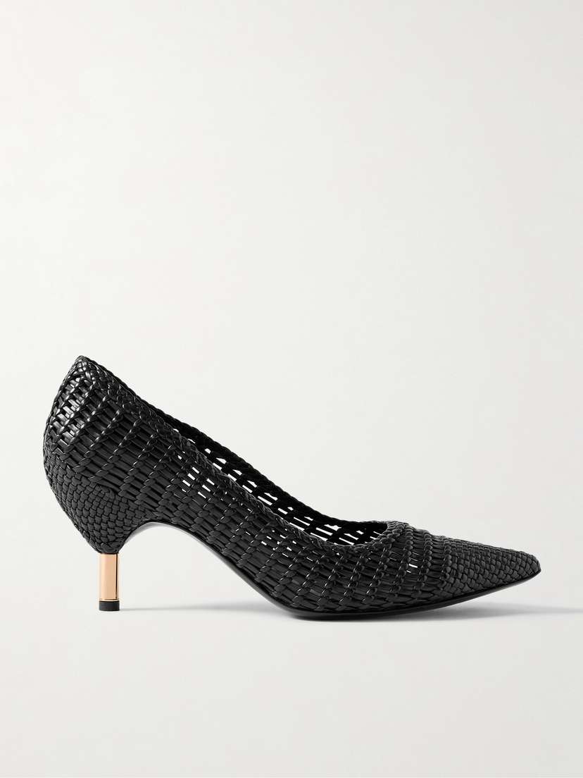 Gabriela Hearst Andres Woven Leather Pumps