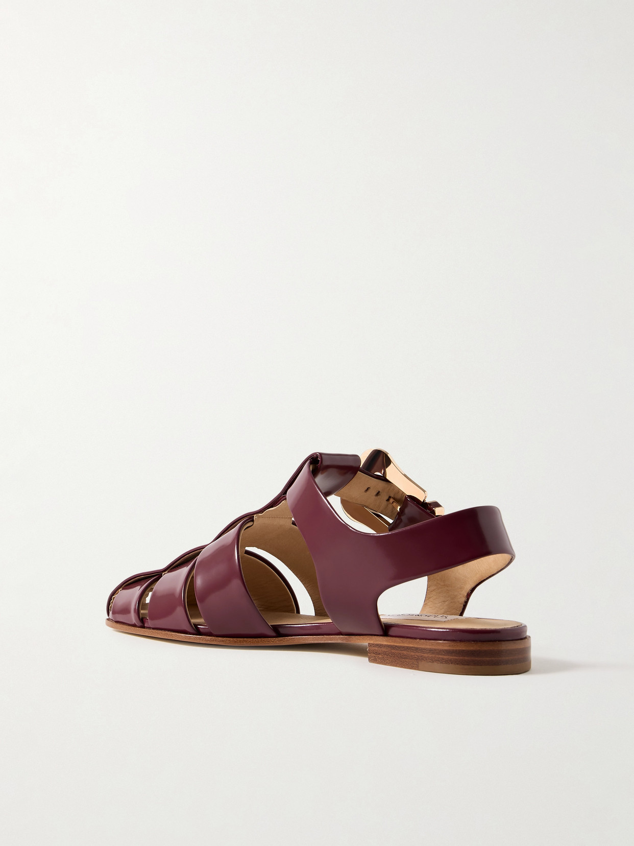 GABRIELA HEARST ZOEY PATENT-LEATHER SANDALS