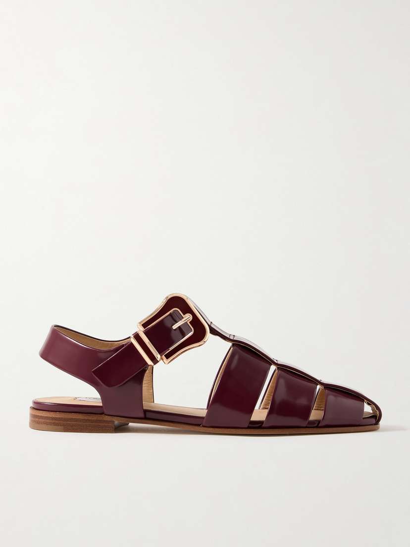 Gabriela Hearst Zoey Patent-leather Sandals