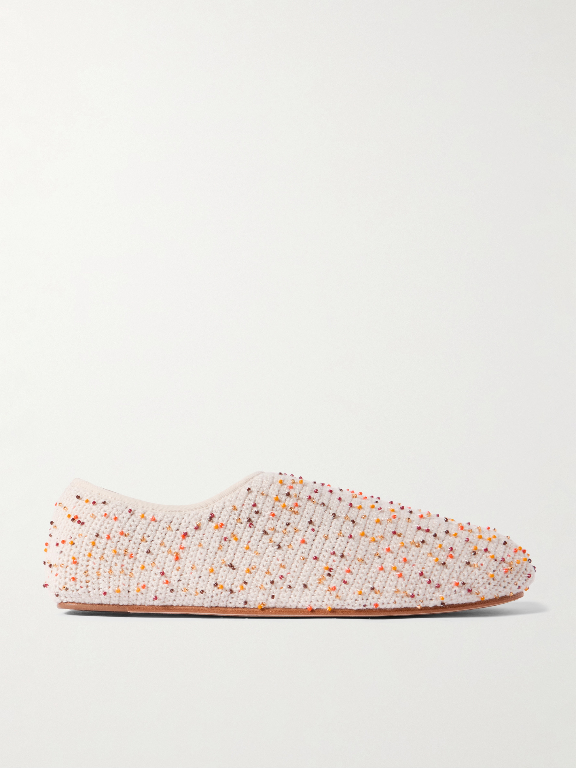 Gabriela Hearst Callie beaded crocheted ballet flats