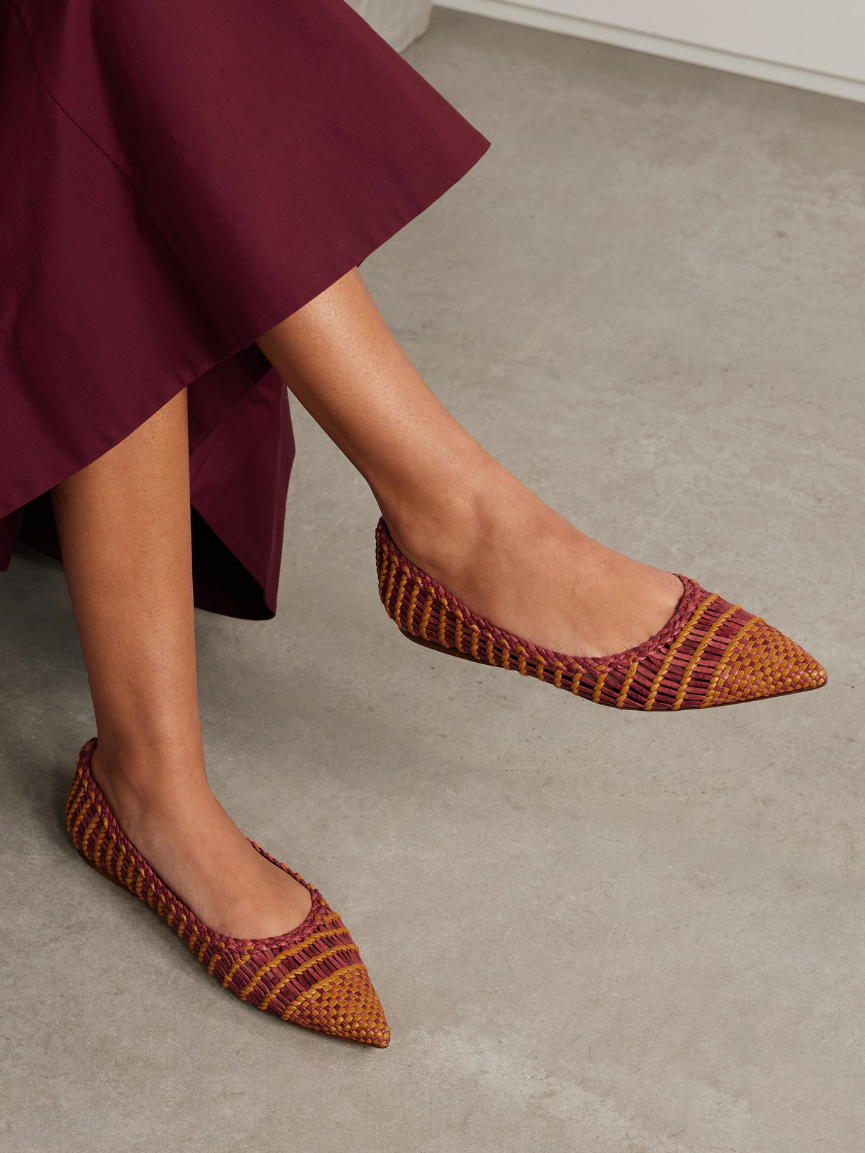Milos Woven Ballet Flats