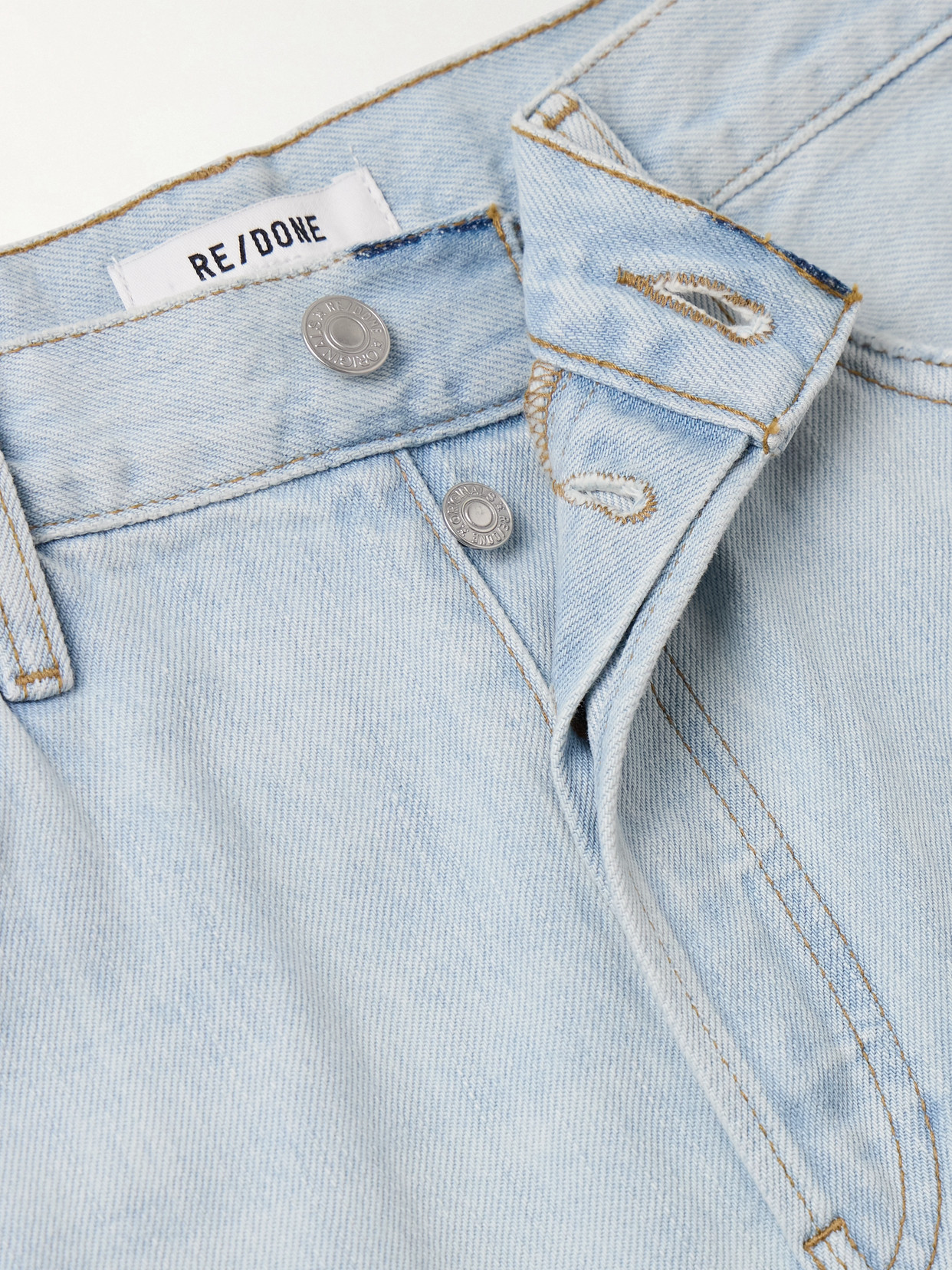 Re/done 90s Loose High-rise Straight-leg Jeans In Blue