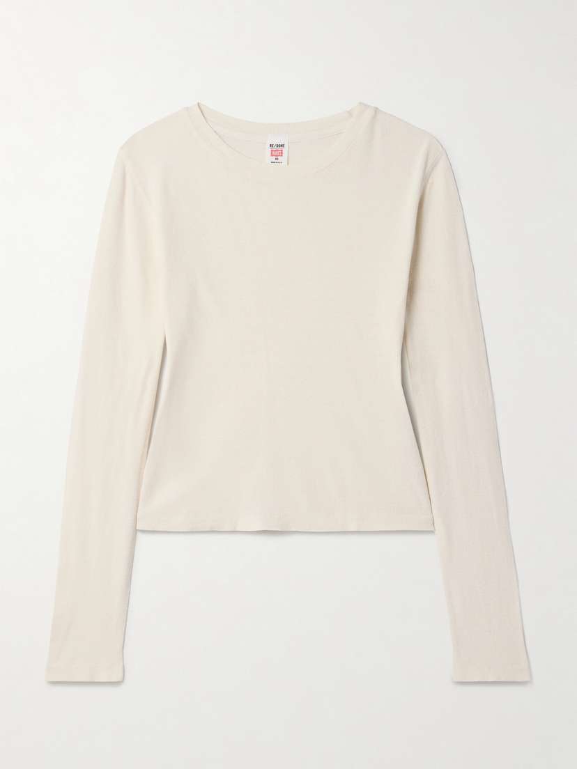 RE/DONE + Hanes 90s Baby Cotton-jersey T-shirt