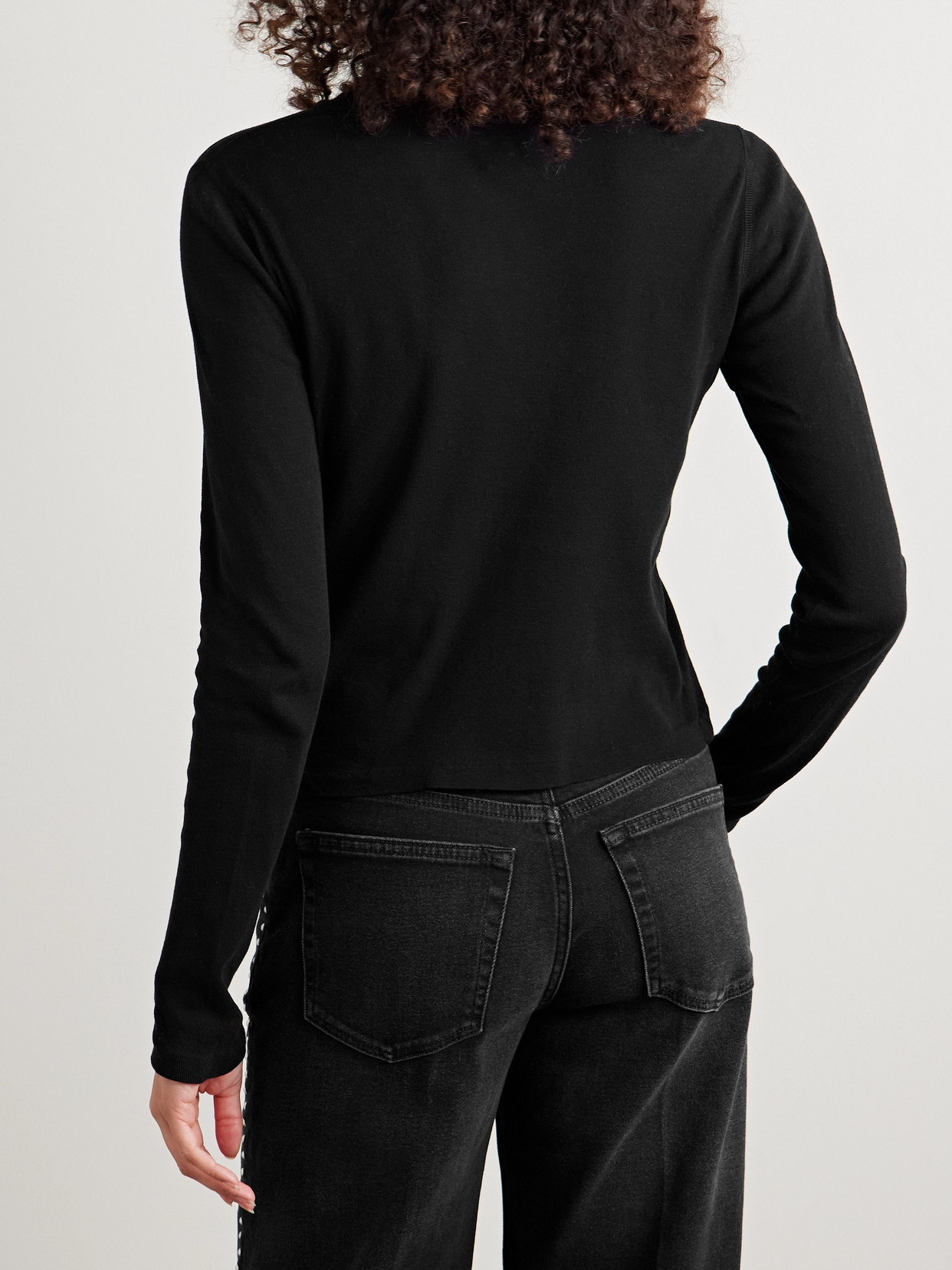 Re/done + Hanes 90s Baby Cotton-jersey T-shirt In Black