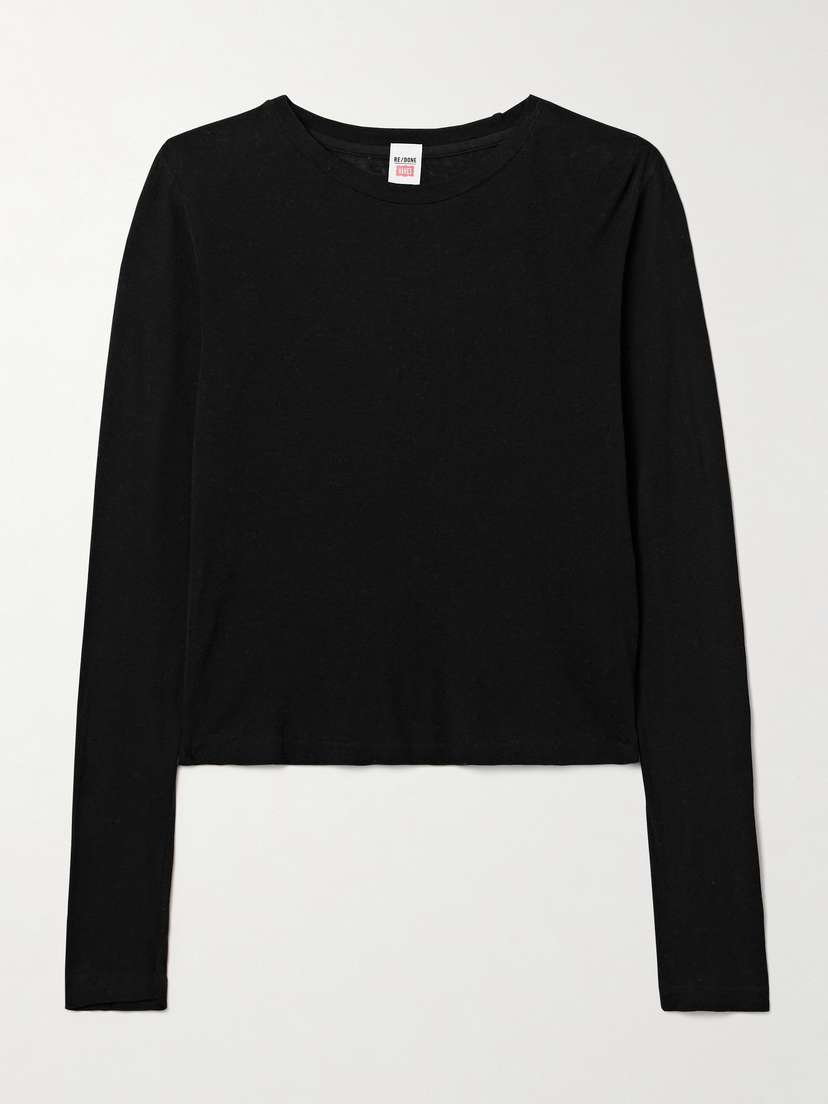 RE/DONE + Hanes 90s Baby Cotton-jersey T-shirt