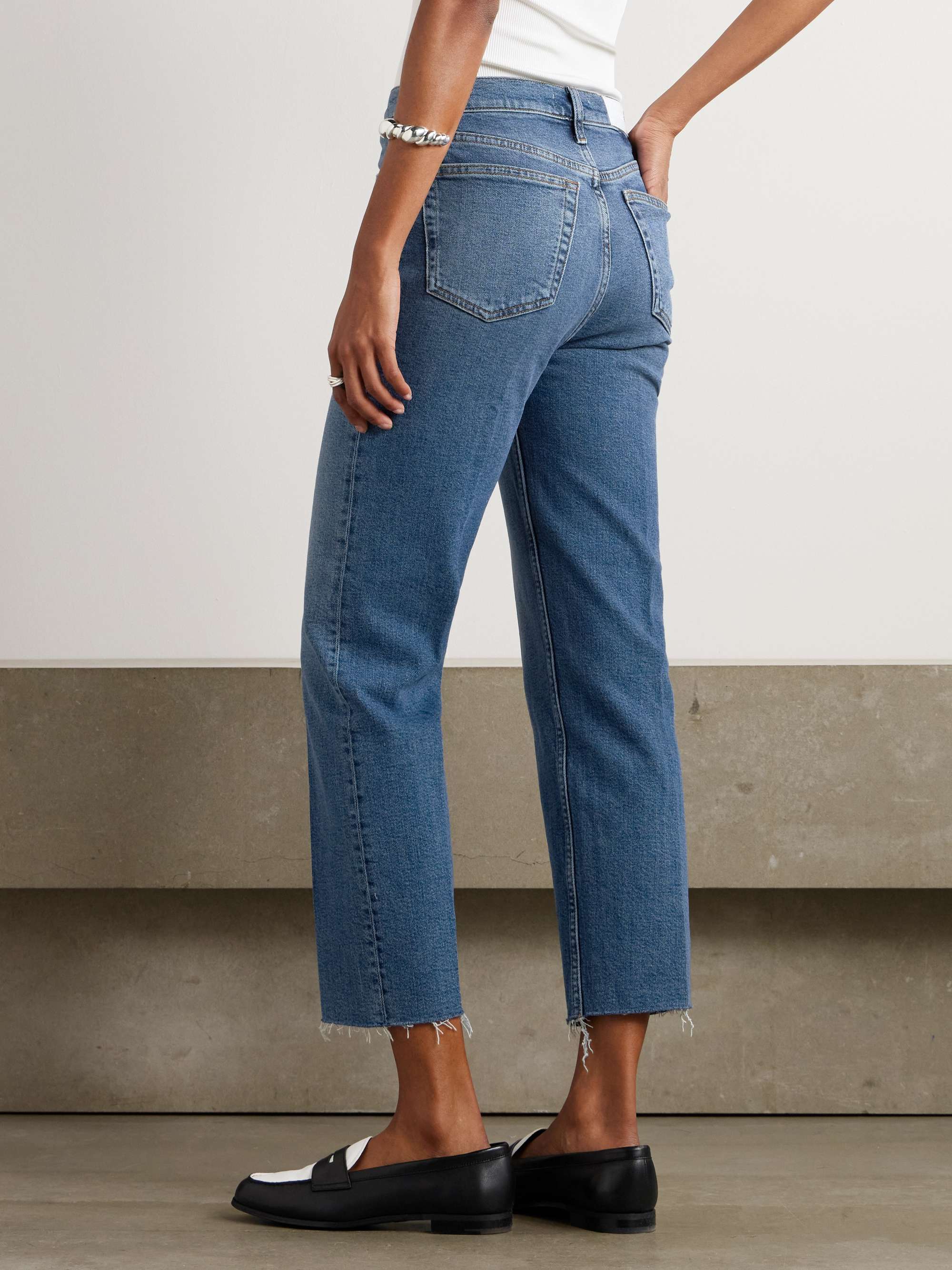 RE/DONE 70s Stove Pipe high-rise straight-leg jeans