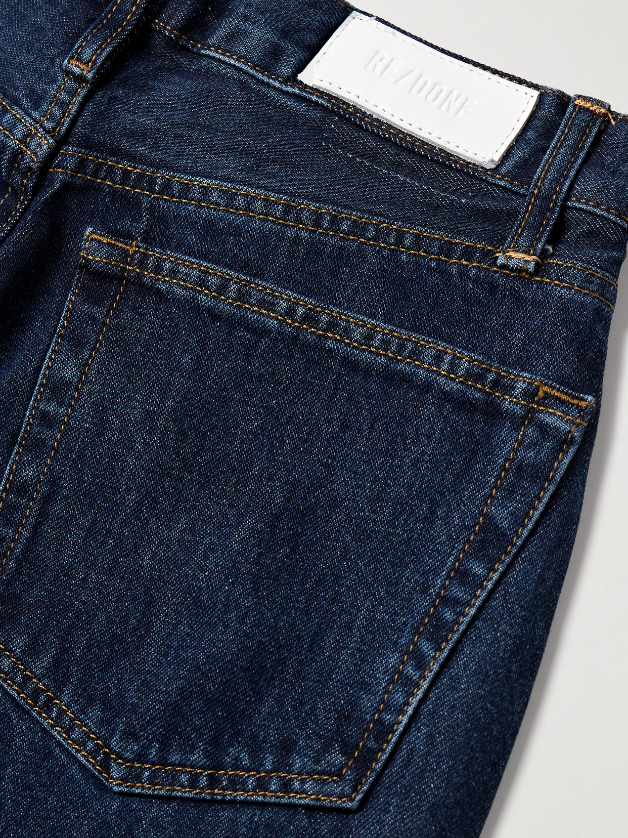 Re/done Comfort Stretch 70s Bootcut Jeans In Blue