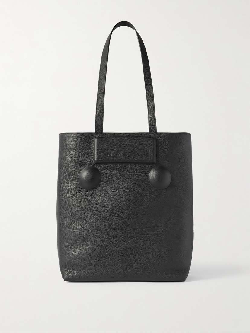 Marni Trunkaroo North/south Medium Embossed Textured-leather Tote