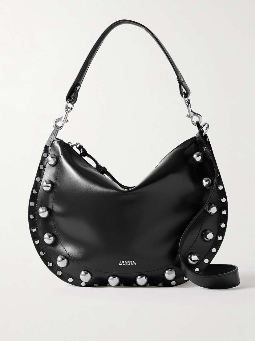 Isabel Marant Oskan Studded Leather Shoulder Bag