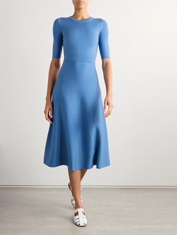 Gabriela Hearst Seymore wool and cashmere-blend midi dress