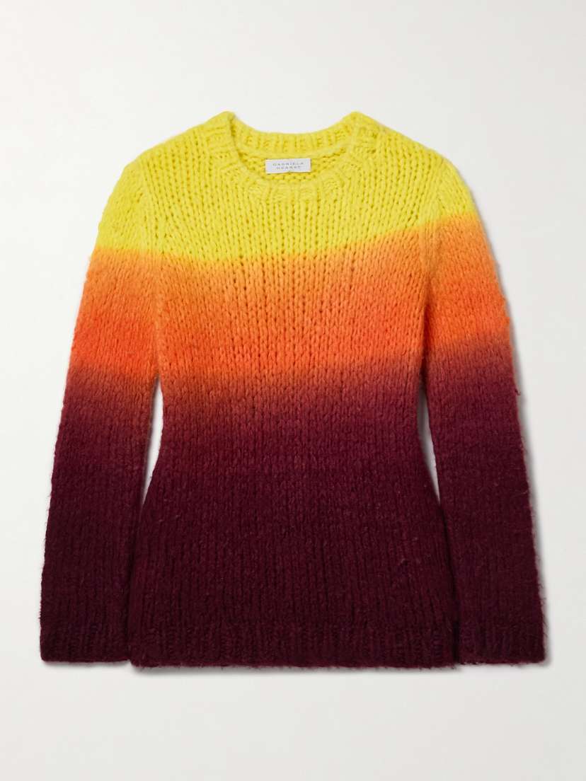 Gabriela Hearst Pallas Dégradé Brushed-cashmere Sweater