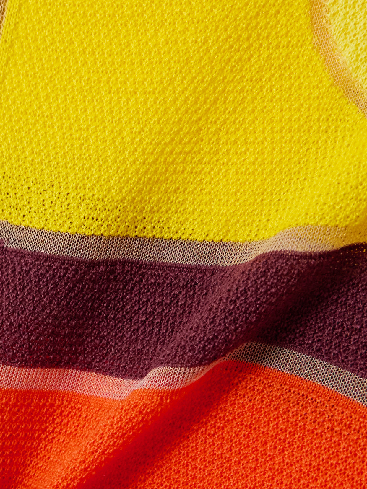 Gabriela Hearst Apollonis Colorblock Wool Cashmere Maxi Dress In Orange