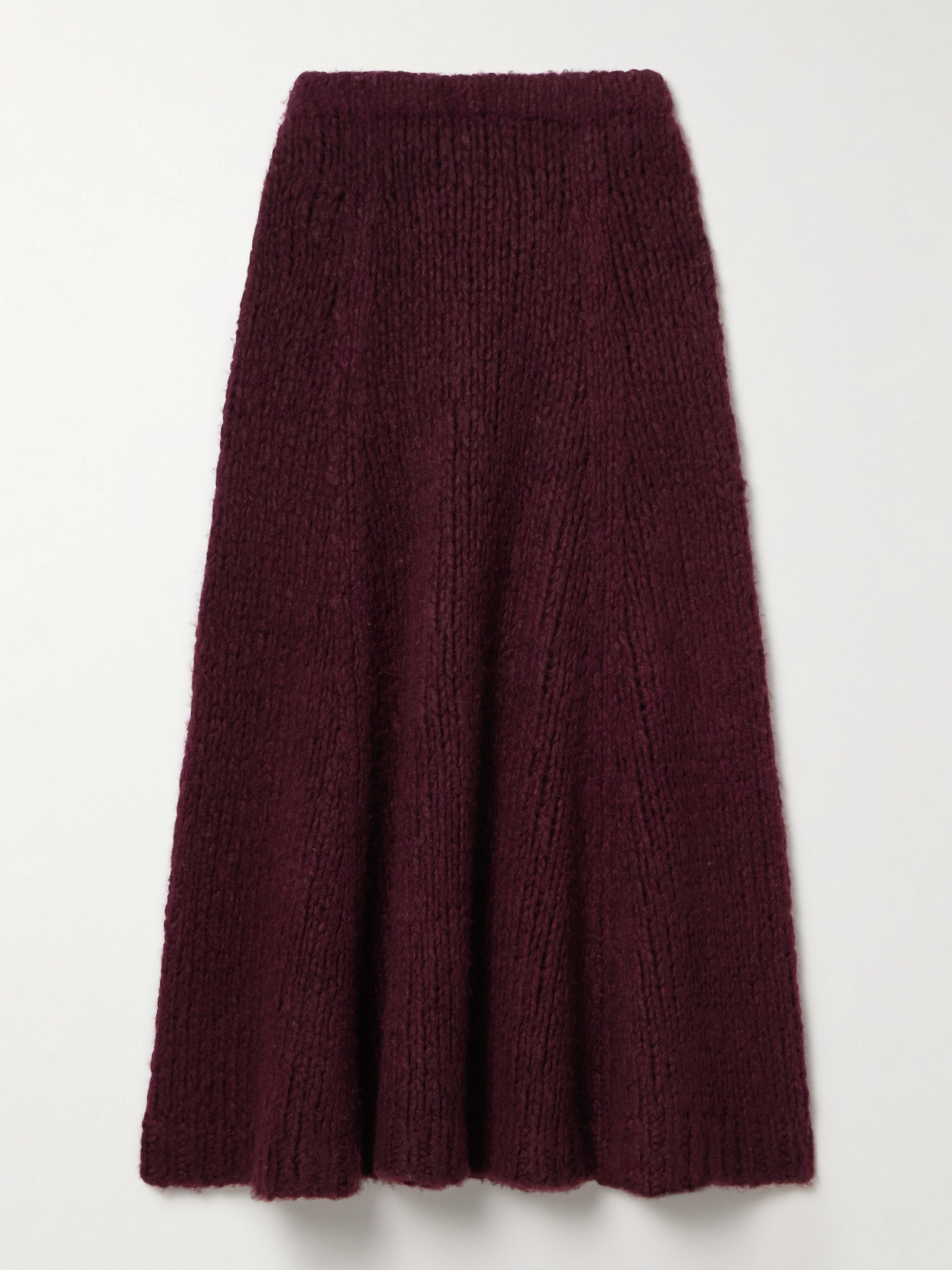 Gabriela Hearst Perses Cashmere Midi Skirt In Orange