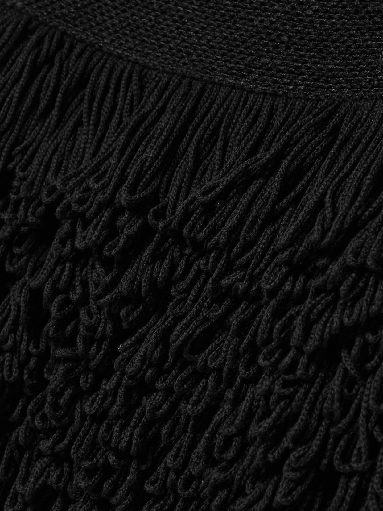 Gabriela Hearst Corus Strapless Fringed Cashmere And Silk-blend Midi Dress In Black