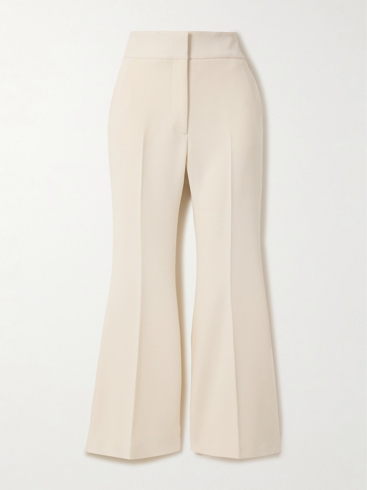 Gabriela Hearst Marsh Wool Flared Pants In Ivory