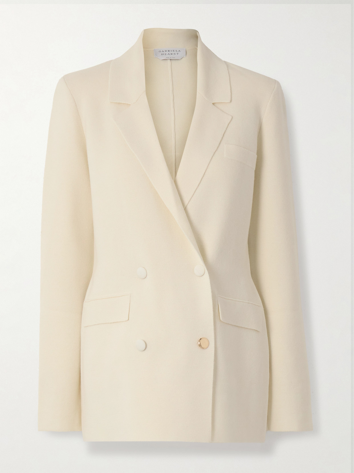 Gabriela Hearst - Bowen Double-breasted Knitted Wool Blazer - Ivory