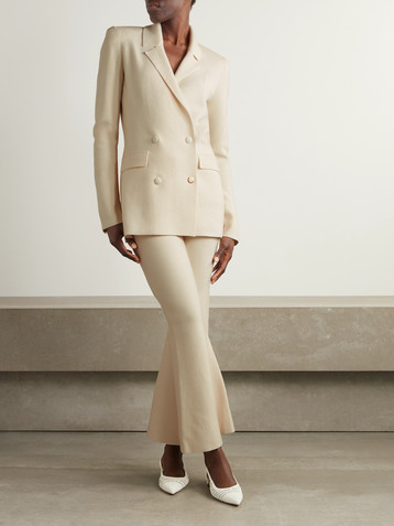 Gabriela Hearst Bowen double-breasted knitted wool blazer