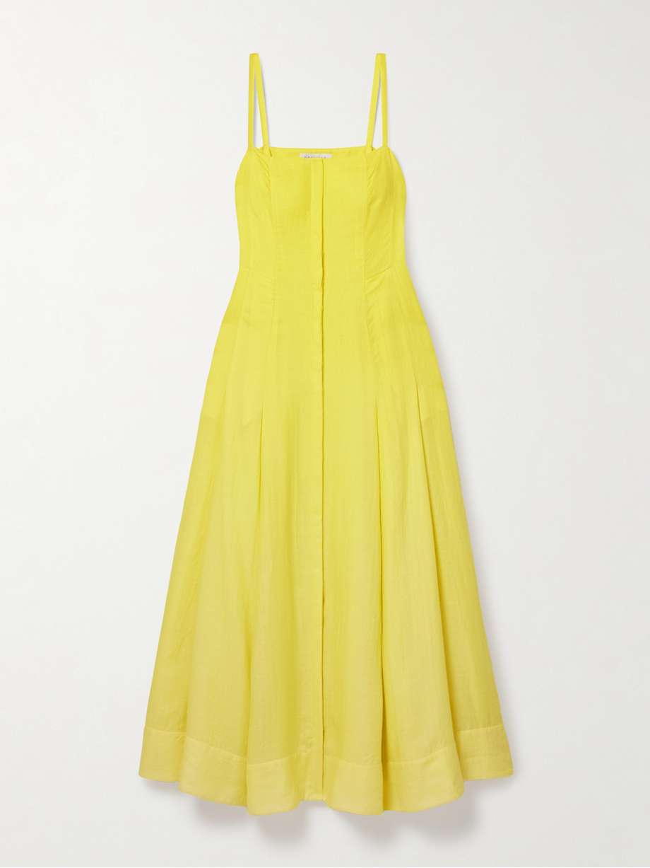 magritte herringbone cashmere and silk-blend maxi dress