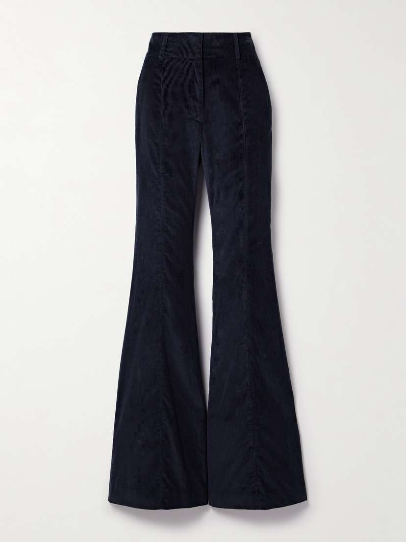 Gabriela Hearst Ianthe Cotton-corduroy Flared Pants