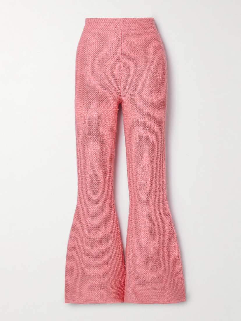 Gabriela Hearst Karpo Cashmere And Silk-blend Flared Pants