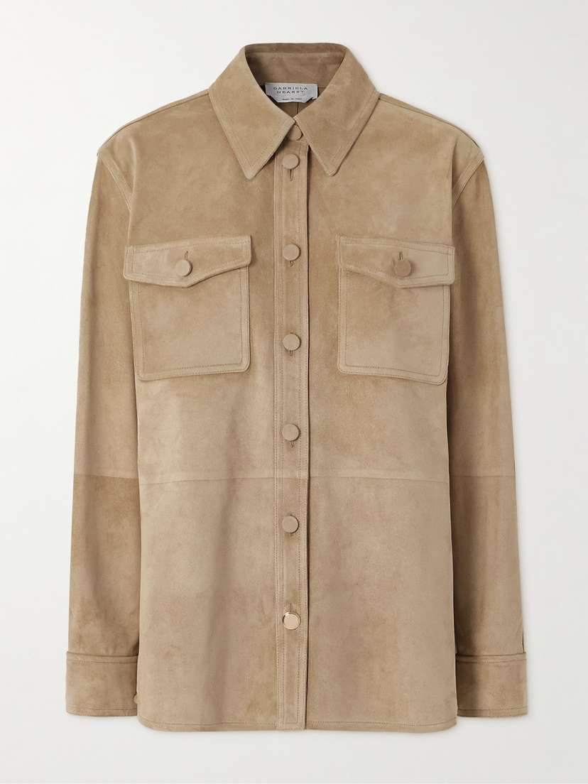 Gabriela Hearst Irene Suede Shirt