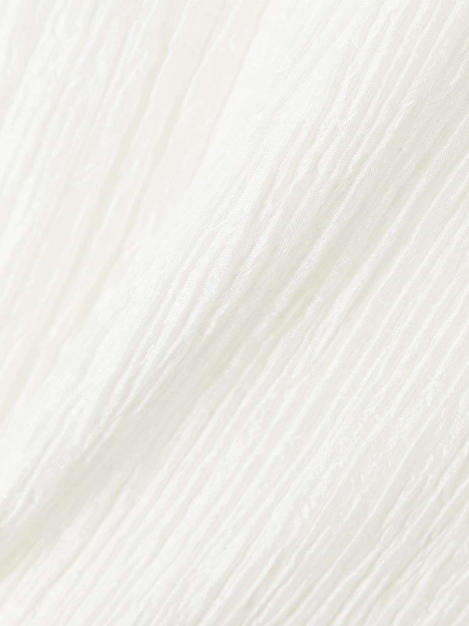 avebury silk-plissé maxi dress