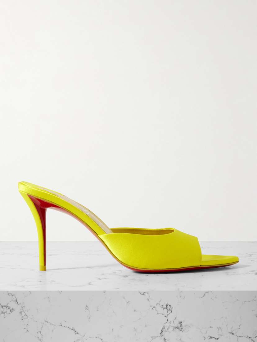 Christian Louboutin Apostropha 80 Satin Mules