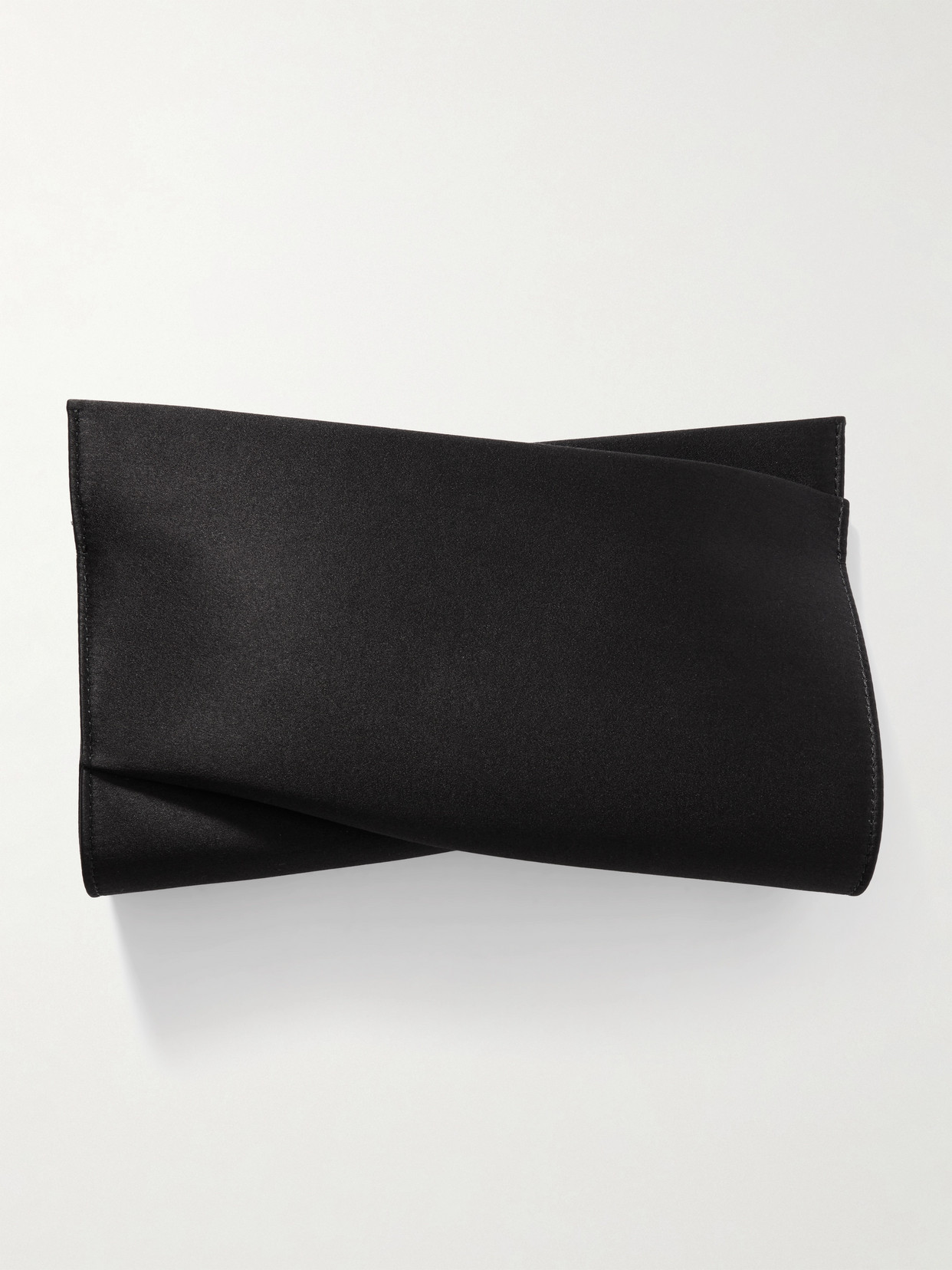 Christian Louboutin Loubitwist Iridescent Leather Clutch Bag In Black