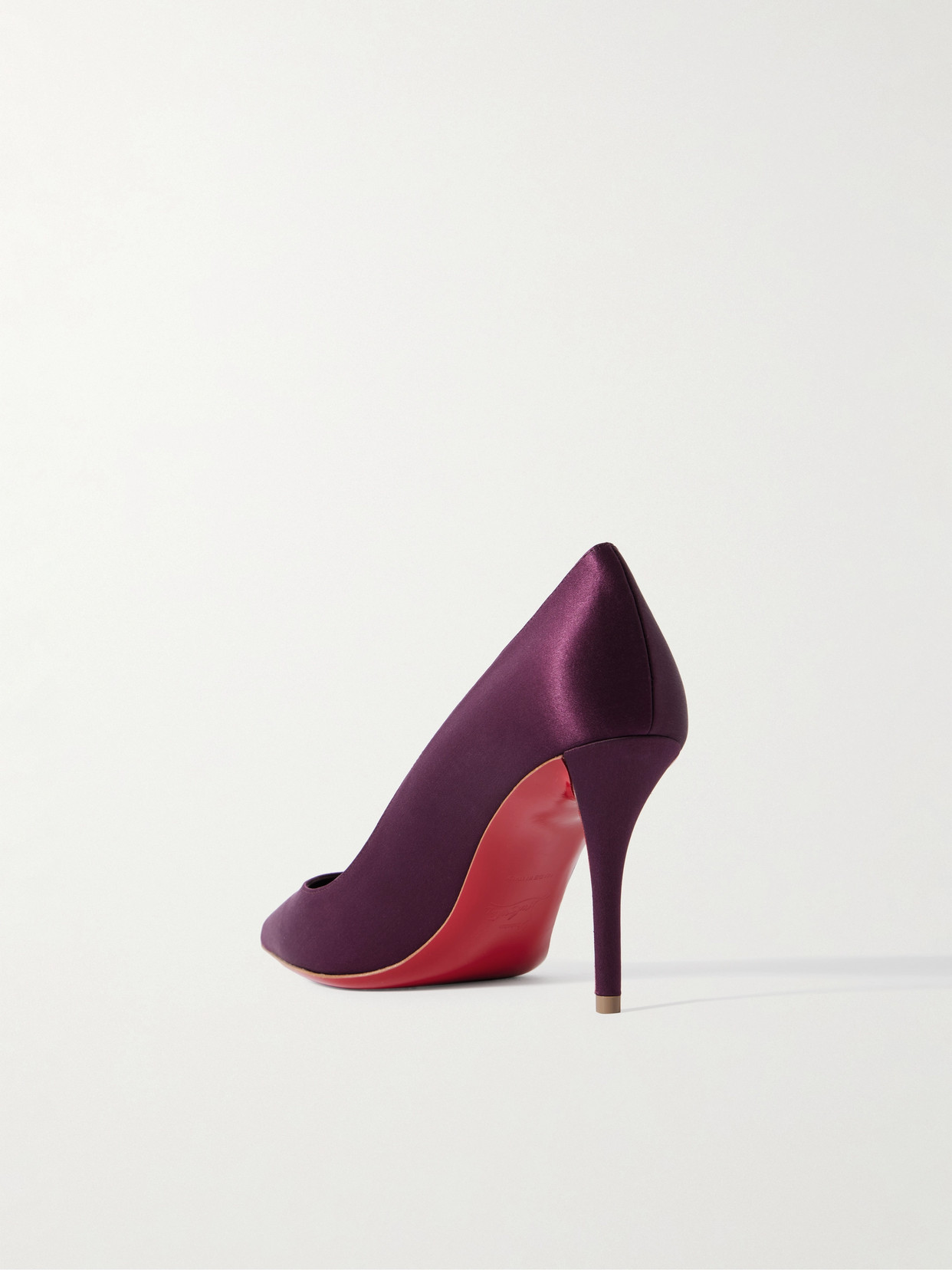 Christian Louboutin Apostropha 80 Satin Pumps In Purple