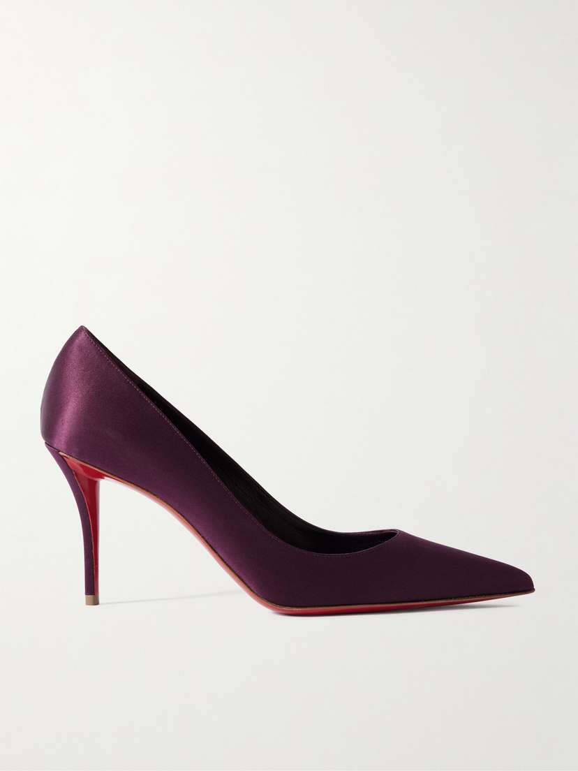 Christian Louboutin Apostropha 80 Satin Pumps