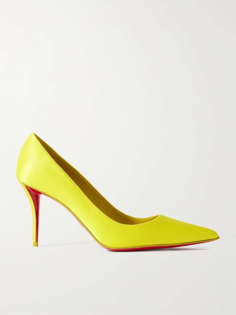 Christian Louboutin Apostropha 80 Satin Pumps