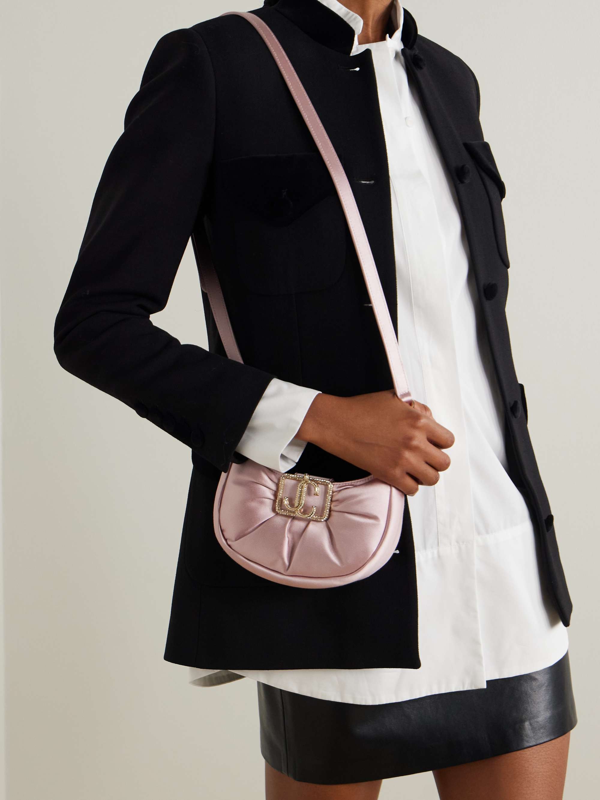 Round Embellished Shoulder Bag Round Embellished Shoulder Bag