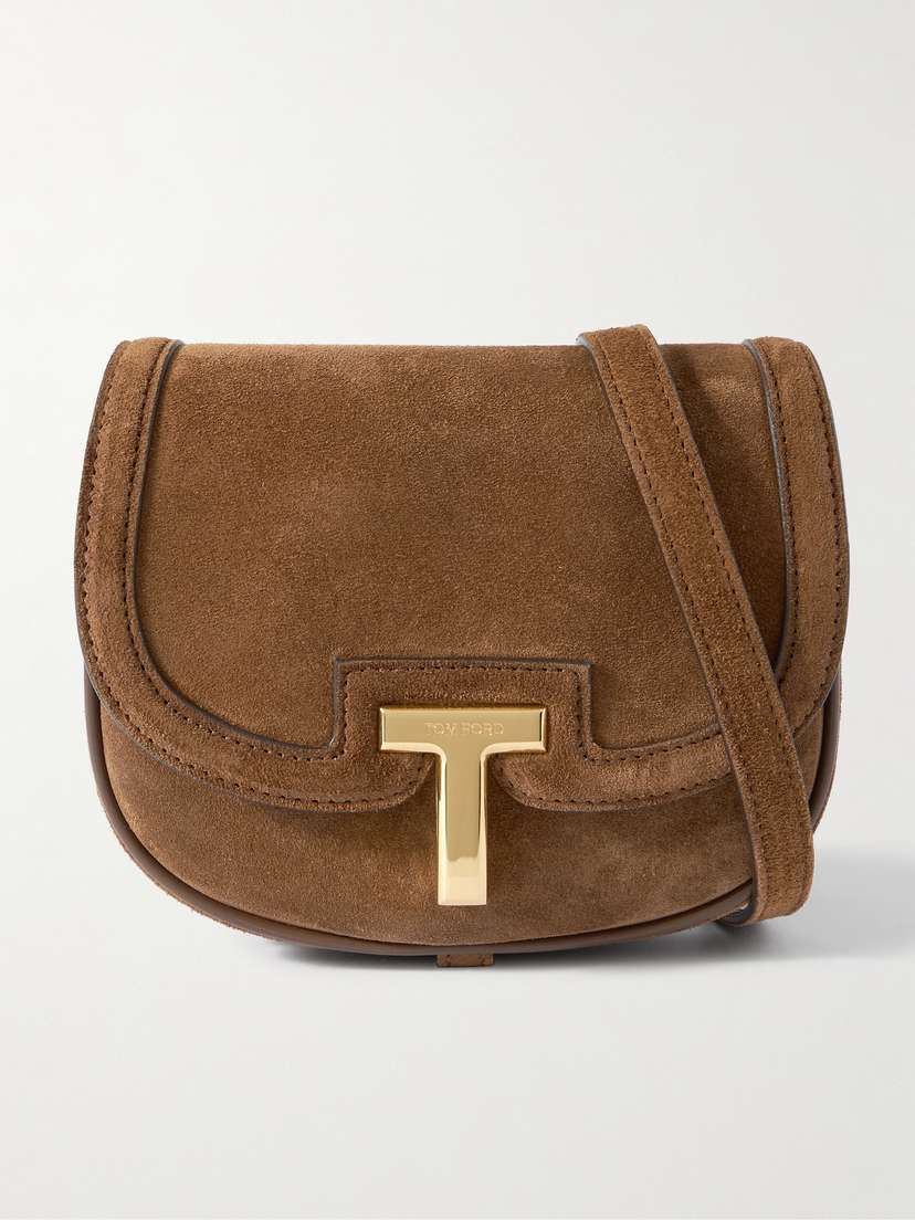 Tom Ford Wallis Suede Shoulder Bag
