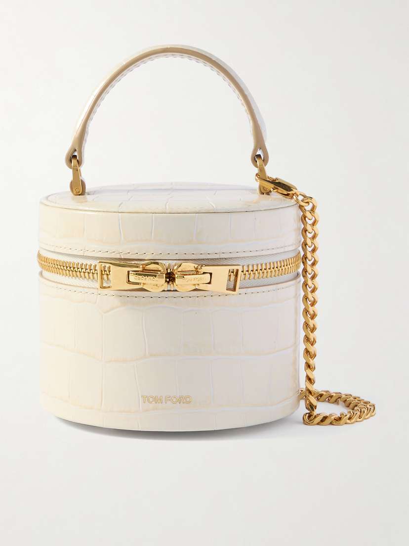Tom Ford Audrey Mini Croc-effect Leather Tote