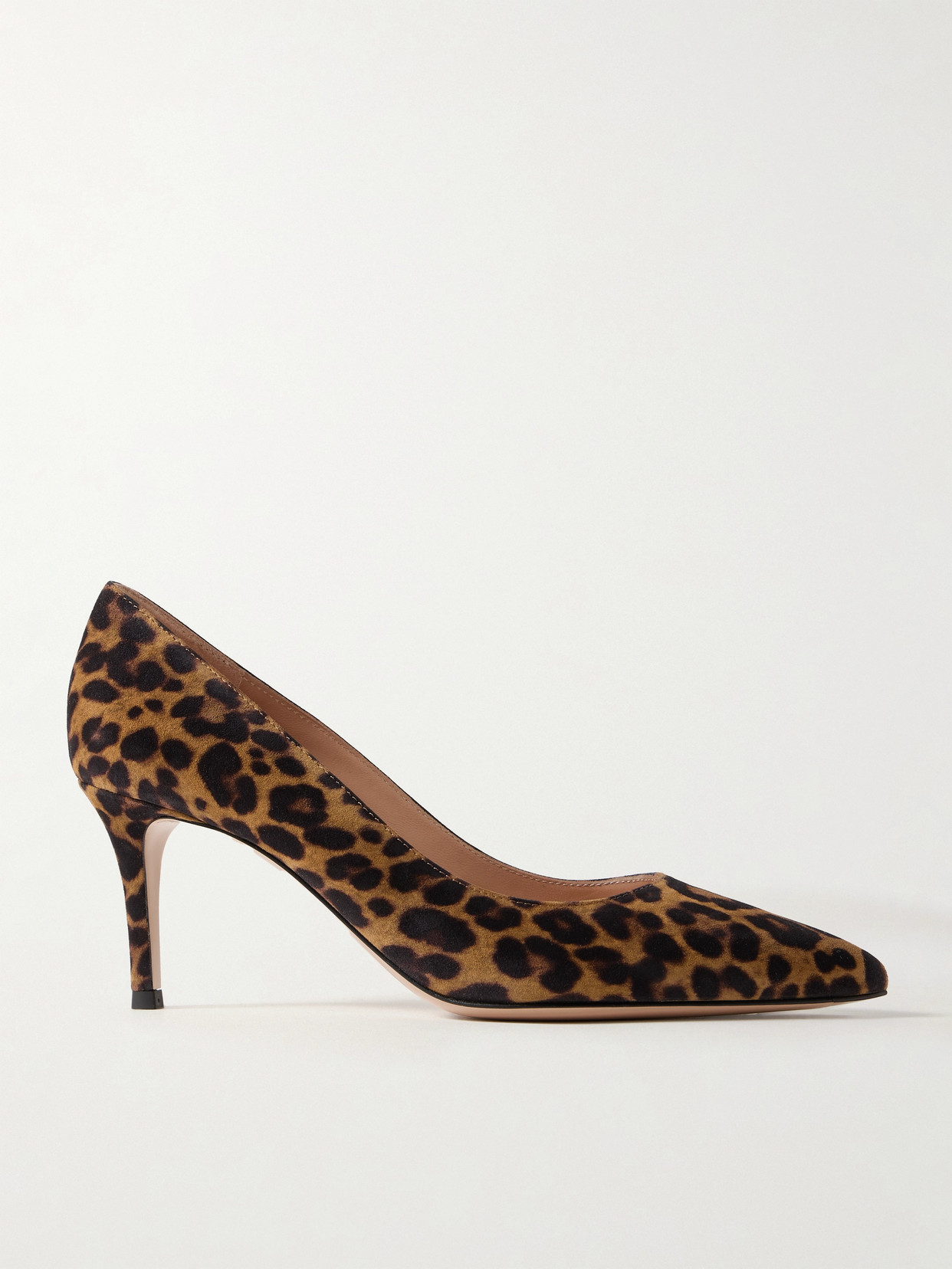 Gianvito Rossi 70 Leopard-print Suede Pumps In Animal Print
