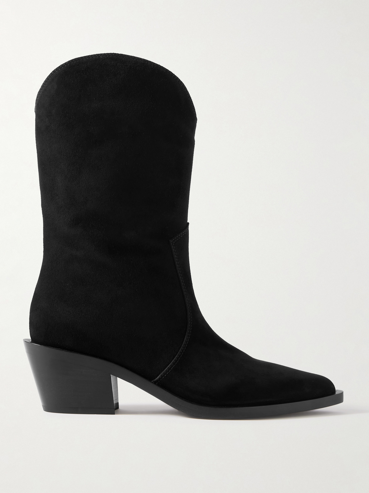 Gianvito Rossi - Waylon 45 Suede Ankle Boots - Black