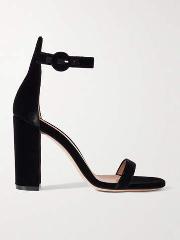 GIANVITO ROSSI Gaeta 105 velvet sandals