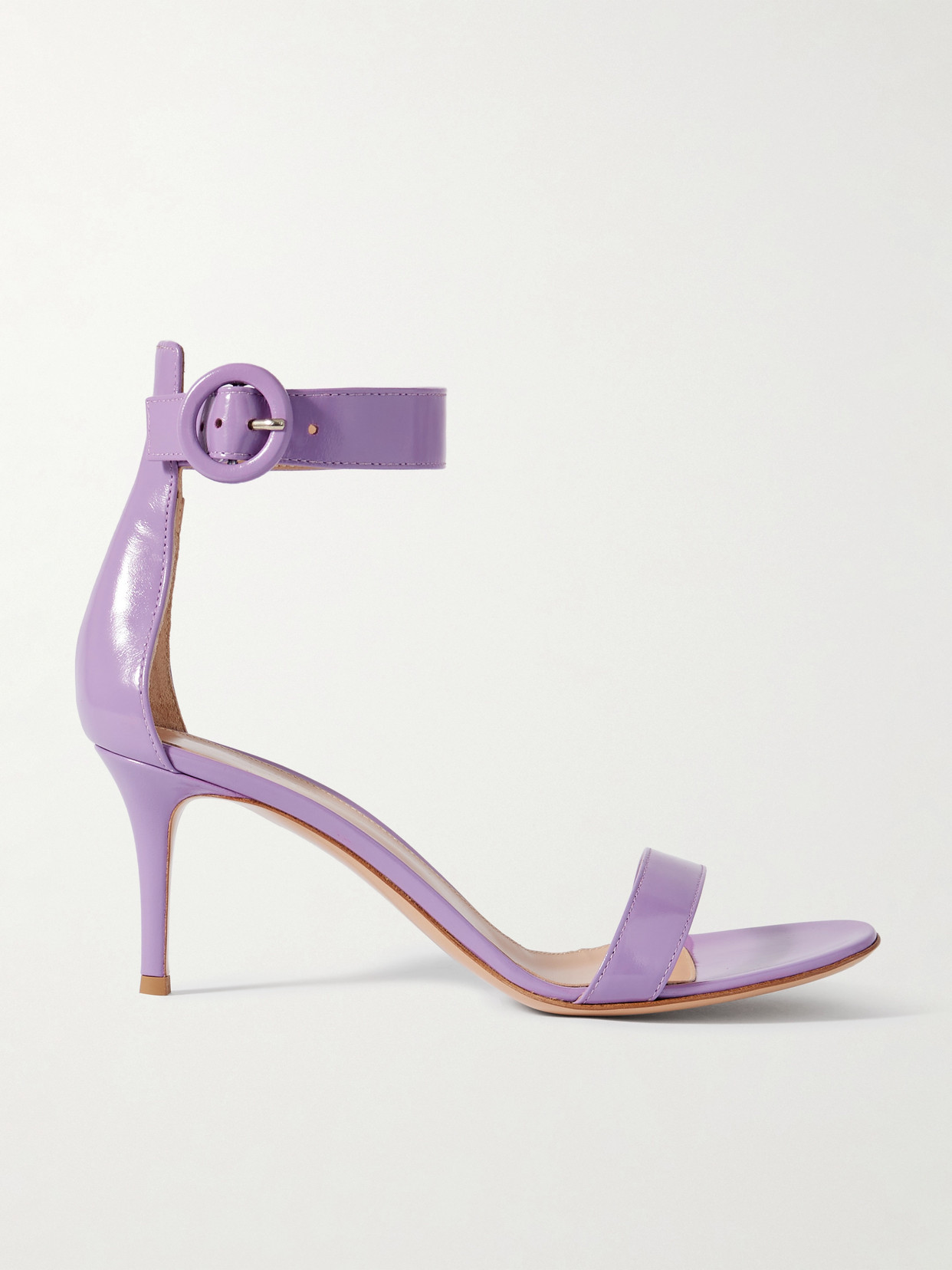 Gianvito Rossi - Portofino 70 Leather Sandals - Purple