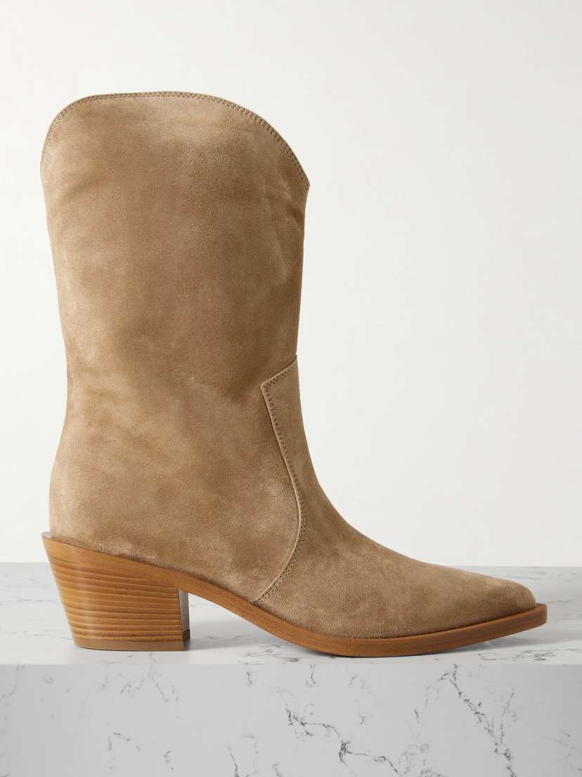Gianvito Rossi Waylon 45 Suede Ankle Boots