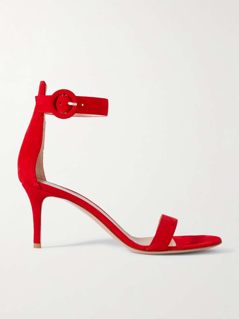 Gianvito Rossi Portofino 70 Suede Sandals